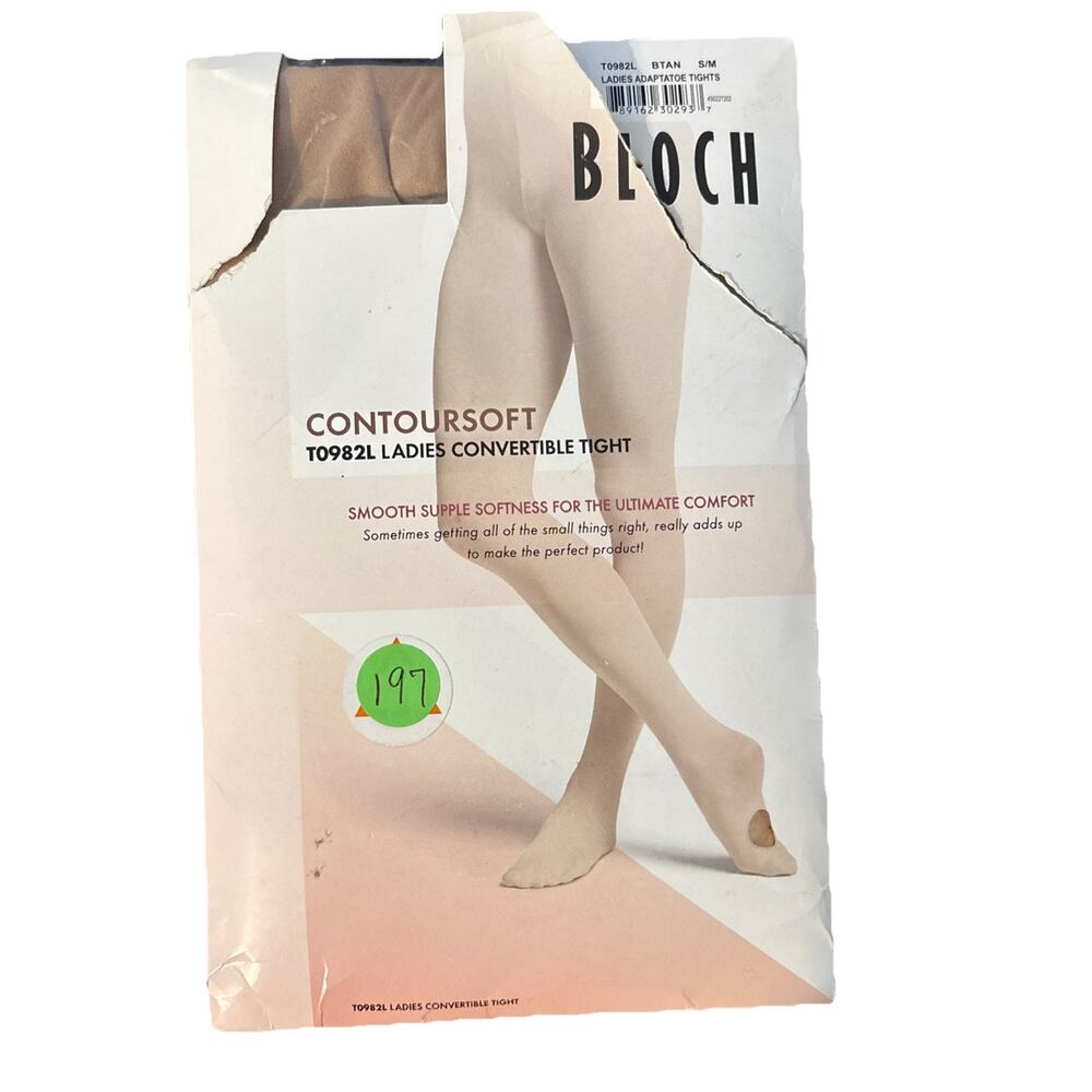 Bloch Dance Tights Convertible Ladies Contoursoft S/M ADAPTATOE B TAN